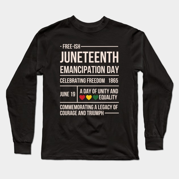 Juneteenth Long Sleeve T-Shirt by Artisan